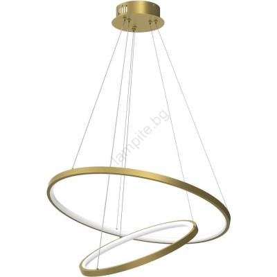 MILAGRO Led Пендел hoop led/51w/230v Ø 60 см 4000k златист (mi2658)