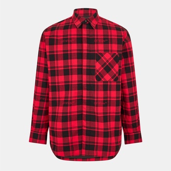 OFF WHITE Men's - Oversized Overshirt - Red/Black