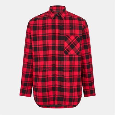 OFF WHITE Men's - Oversized Overshirt - Red/Black