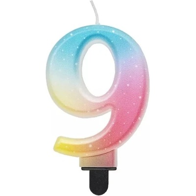 Godan Красота и чар: Свещ цифра, пастелен дъга - 9 (sf-opa9)