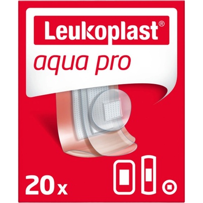 Leukoplast Aqua Pro náplasť na rany vodoodolná (3 veľkosti) 20 ks
