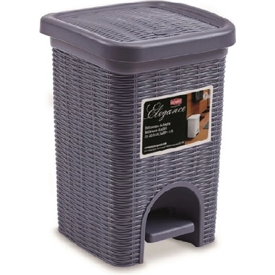 StefanPlast Odpadkový kôš do kúpeľne Elegance 6 l, modrý