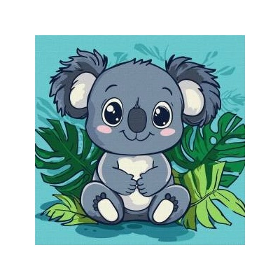 Ideyka Painting by numbers for kids 30x30cm KHO1270 Cheerful koala AP0086