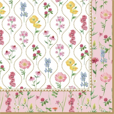 Meadow Servítky Flowers veľké Easy Life 33x33cm