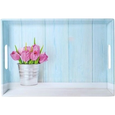 KESPER sevírovací podnos 50x35x4,5 cm tulipány 77392