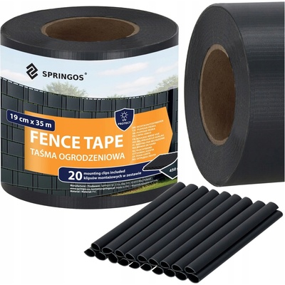 Springos FN0001 OPLOTOVÁ PÁSKA GRAFITOVÁ 19CMX35M 450g/m² 20 KLIPOV