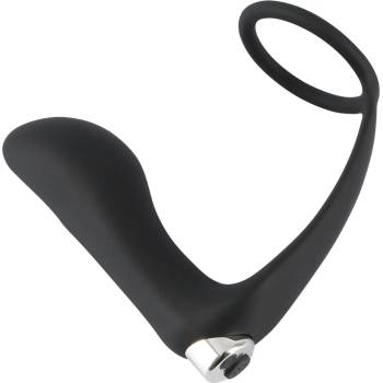 Image 1 of Black Velvets Vibrating Ring & Plug 595853 Black