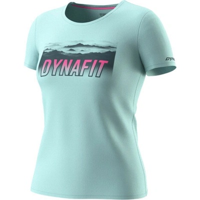 Dynafit Dámske funkčné tričko TRANSALPER GRAPHIC SHIRT svetlo modrá