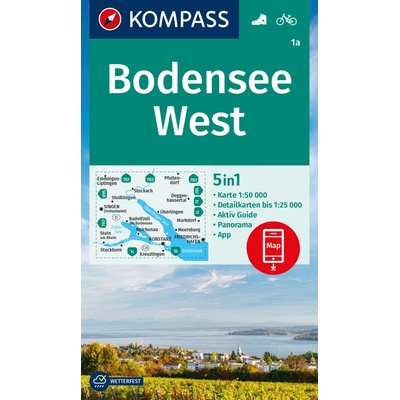 1a Bodensee West 1: 50 000 KOMPASS