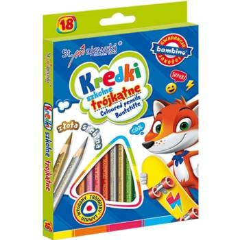 St. Majewski Моливи за рисуване St. Majewski Bambino, 18 цвята