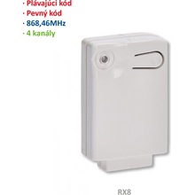 prijímač interný 4-kanálový (868MHz), pevný aj plávajúci kód