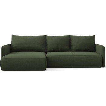 makamii Зелен разтегателен ъглов диван с място за съхранение (ляв ъгъл) Nanea - Makamii (NANEA_LCF_M_24_P1_C2)