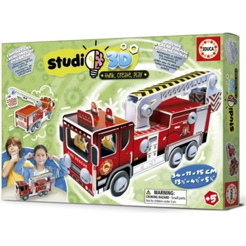 Educa Studio 3D model Hasičské vozidlo