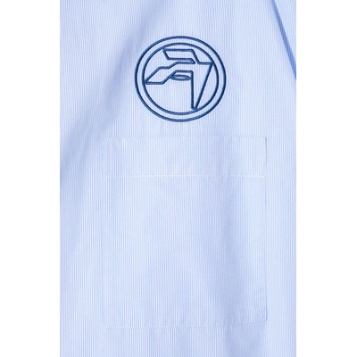 AMBUSH Памучна риза AMBUSH Emblem Striped S/S Shirt (BMGG001S24FAB0024445)
