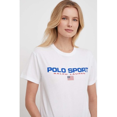 Ralph Lauren Памучна тениска Polo Ralph Lauren в бяло 211936915 (211936915)