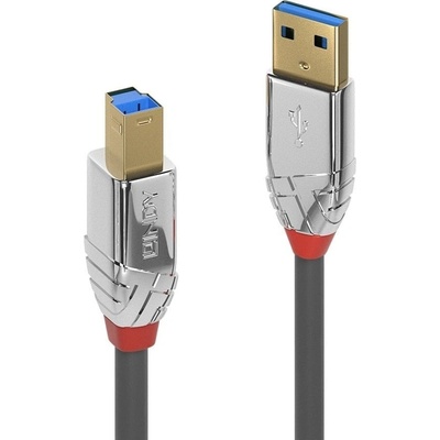 Lindy Кабел Lindy LNY-36662, от USB A(м) към USB B(м), 2m, сив (LNY-36662)