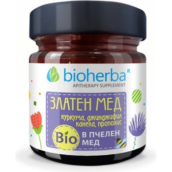 Bioherba Golden Honey with Turmeric, Ginger, Cinnamon and Propolis [280 грама]