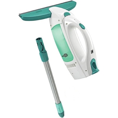 Leifheit window vacuum set Dry and Clean with handle for 360° streak-free cleaning, window cleaner can be used for up to 38 minutes, window cleaner with automatic stand-by and click system - 51001