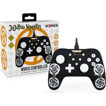 Image 1 of KONIX Jujutsu Kaisen Nintendo Switch/PC (KX-JUJU-SW-PAD-BLA)