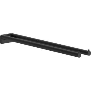 Hansgrohe AddStoris S - Двойна поставка за кърпи, дължина 44 см, черен мат 41787670 (41787670)