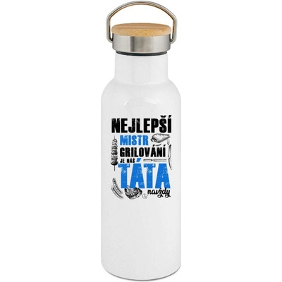 123TRIKO termoska Nejlepší mistr grilování je Táta 500 ml narozeniny