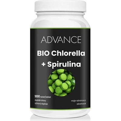 Advance Chlorella + Spirulina BIO 1000 tabliet