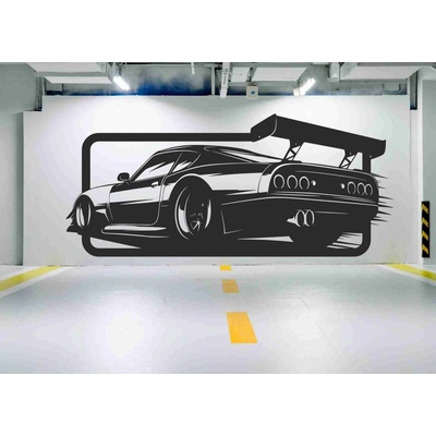 Dřevěný obraz na stěnu - Závodní auto