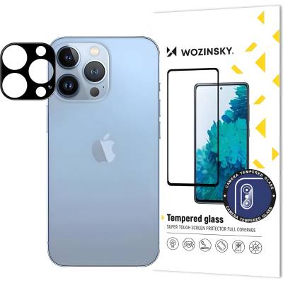 Wozinsky Закалено стъкло за камера 9H за Apple iPhone 16 Pro - Черен KP34944