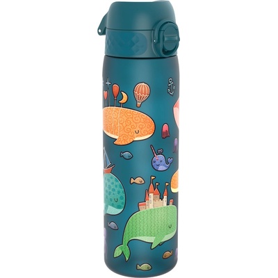 ION8 Бутилка за вода Ion8 Print, рециклирана пластмаса, 500ml, Whales (32041-А-КИТ)