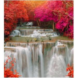 DIMEX ART Флизелинов фототапет водопад в дъждовната гора 225 x 250 см