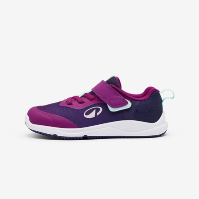 Decathlon detská športová obuv Barefoot fialovo-zelená
