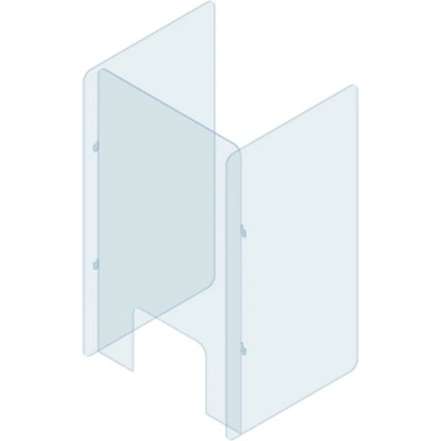 2x3 Ochranná plexi zástěna na stůl s bočnicemi 60 x 70 cm – Zboží Mobilmania