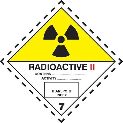 Značka Rádioaktívne látky, značka 7B