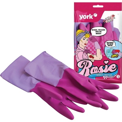 York Ръкавици Rosie, домакински, ароматизирани, S