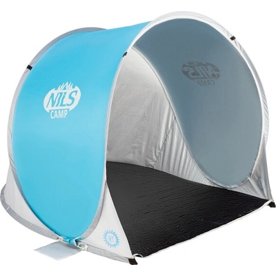 Samorozkládací plážový stan NILS Camp NC3173 modro-šedý