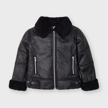 Image 1 of MAYORAL Яке с косъм тип вълна за момиче Майорал в черно