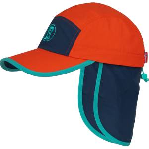 Trollkids Детска шапка с козирка Trollkids Kids Troll Cap XT Cap - Fire Red / Mystic Blue / Blue Coral - размер 48-52 cm (204-6284-2311)