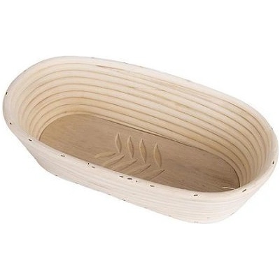 Ošatka ratan oválna 32x15x9 cm - lístky