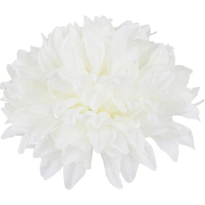 Umelá chryzantéma hlava priemer 13 cm biela