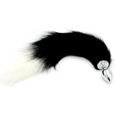 Kiotos Steel Buttplug S Fox Tail Black