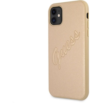 GUESS Калъф Guess Apple iPhone 12/12 Pro Saffiano Vintage Script