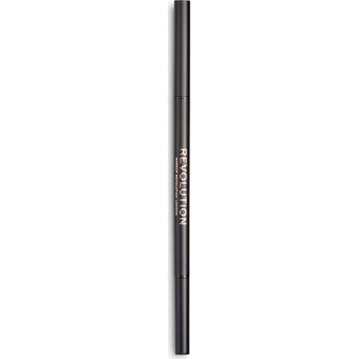 Makeup Revolution Precise Brow Pencil ceruzka na obočie s kefkou Dark Brown 0,05 g