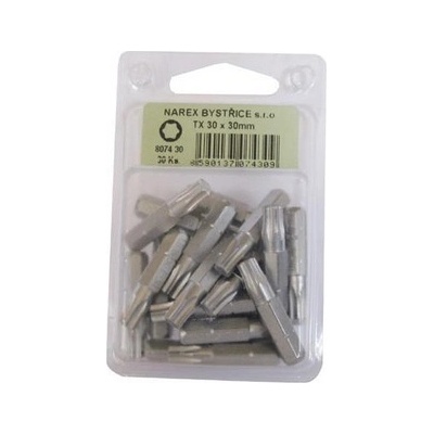 NAREX BYSTŘICE bit nástavec TORX 10x30 30 ks 8074-10