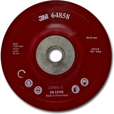 Unašeč pod vulkánfibrový disk 125 mm M14 3M, 64858