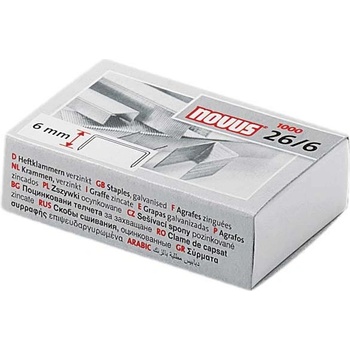 Image 1 of NOVUS Телчета Novus 26/6, до 25 листа, опаковка 1000 (00714-А)