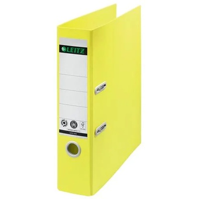 Leitz Папка за документи, 80 мм, А4, картон, рециклиран, LEITZ "180 Recycle", жълта 10180015 (10180015)