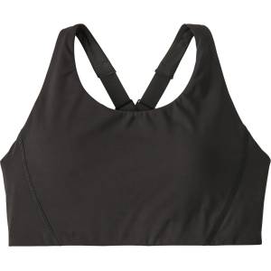 Patagonia Дамски спортен сутиен Patagonia Women's Shadowlite Mid Impact Adjustable Bra Sports bra - Black (114-3075-0114)