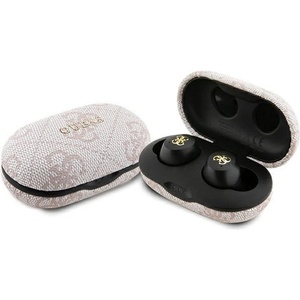 CG Mobile Guess 4G PU Metal Logo TWS pink (GUTWSP4EGP) Слушалки