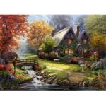 Gibsons - Puzzle Thomas Kinkade: Birdsong Cottage - 1 000 piese