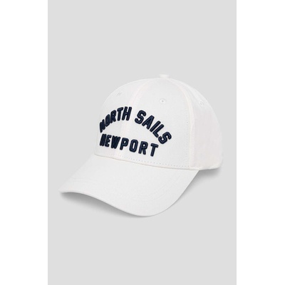 North Sails Памучна шапка с козирка North Sails в бяло с апликация (623281)